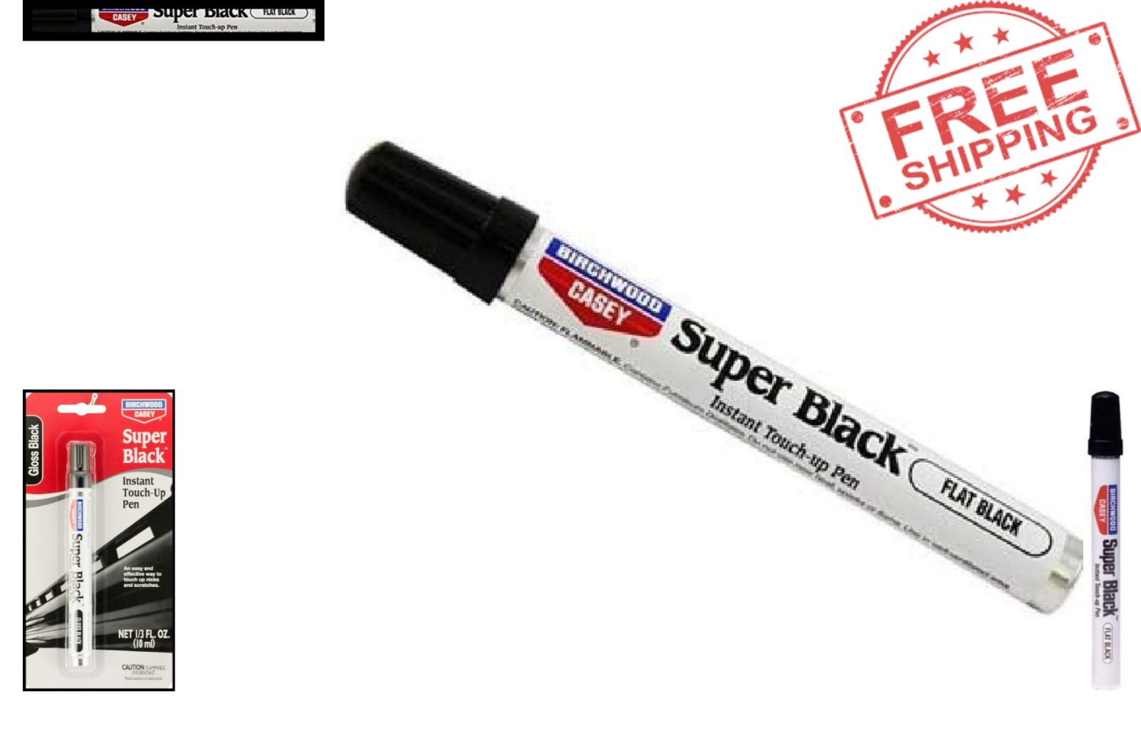 Fast-Drying Super Black Touch-Up Pen – Perfect for Scuffs & Scratches (0.33 oz)