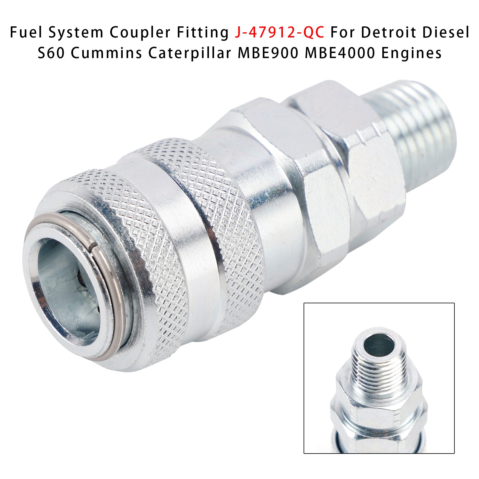 For Detroit Cummins Caterpillar J-47912-QC 5869-1 Fuel System Coupler Fitting