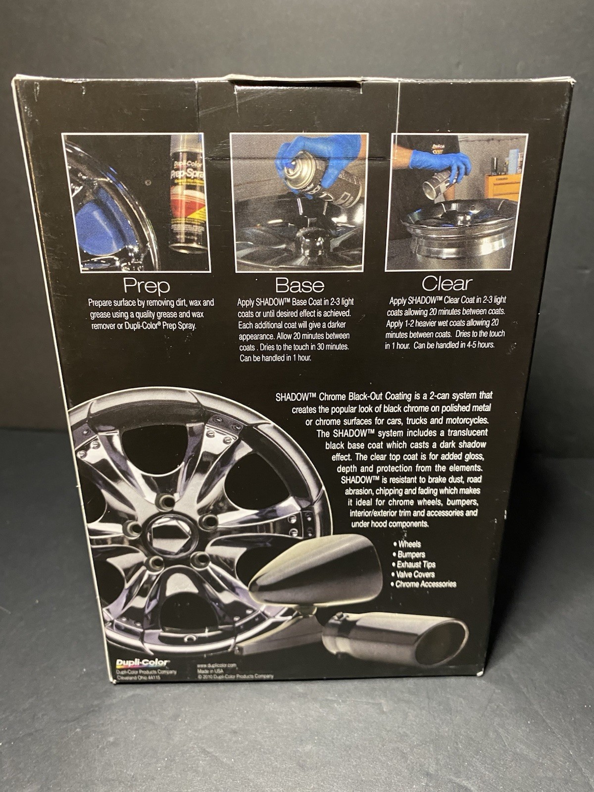 2 kits Dupli Color Paint SHD1000 Shadow Chrome Black Out Coating Kit