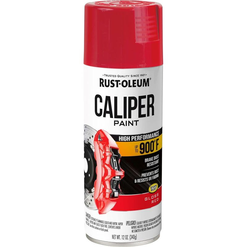 Rust-Oleum 251591 Caliper Spray Paint, 12 oz, Red 12 Ounce (Pack of 1),