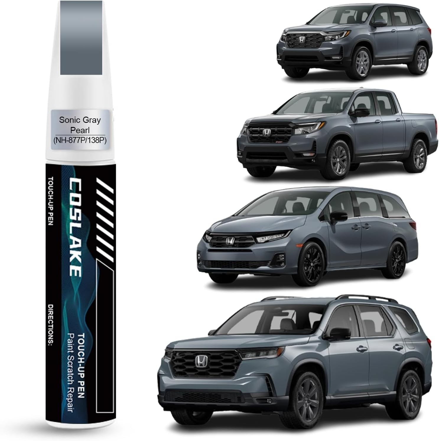 Sonic Gray Pearl Touch-Up Paint for Honda NH-877P – Fast-Drying Scratch Repair