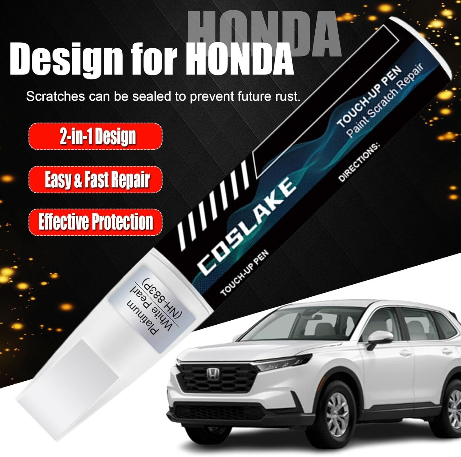 12ml Touch Up Paint B-637P for Honda Civic – Gloss Finish & Waterproof