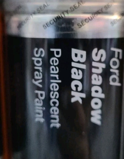 FORD SHADOW BLACK PEARLESCENT SPRAY PAINT 300ML HALFORDS CANS x2
