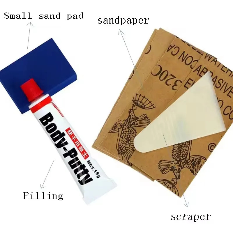 Car Scratch Repair Putty Kit Body Filler Paint Touch Up Tool Set