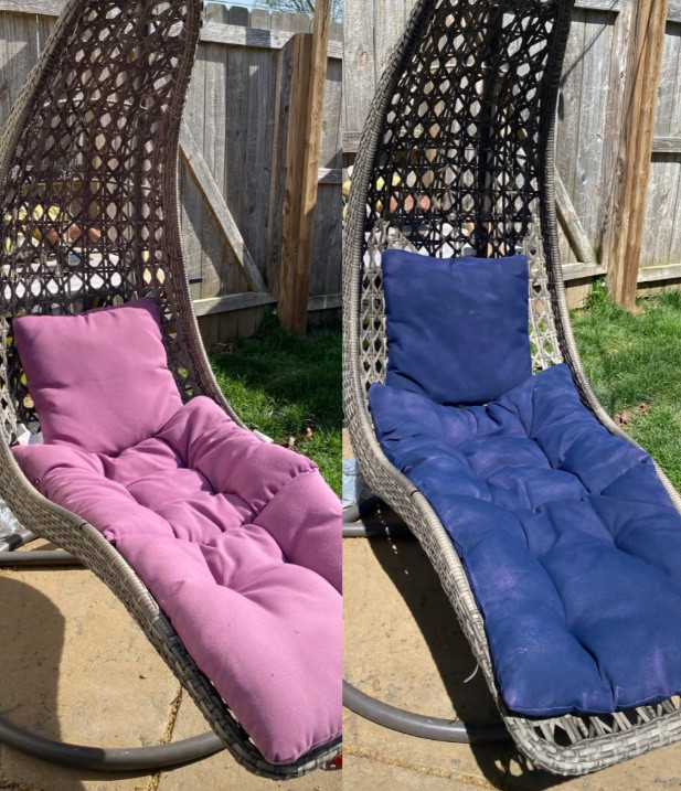 Navy Fabric Spray Paint Indoor/Outdoor Furniture Cushions Pillow Restore Coating