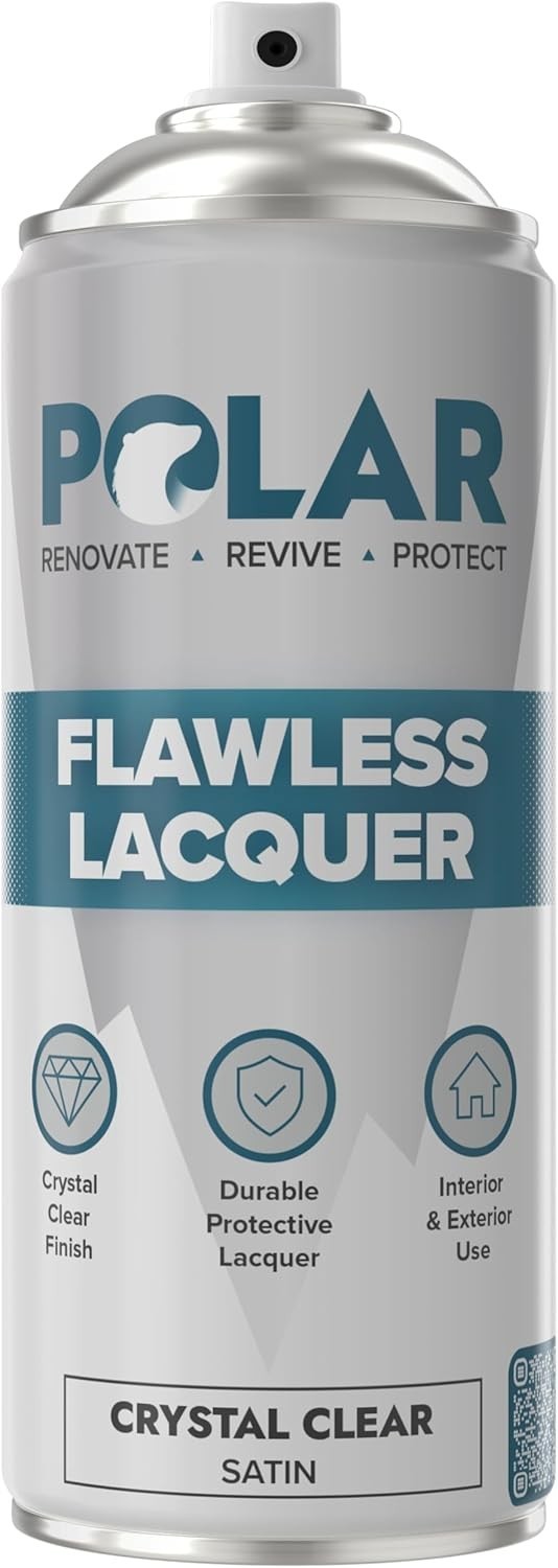 UV Resistant Clear Lacquer Spray – 400ml for Wood, Metal, Plastic & Ceramic