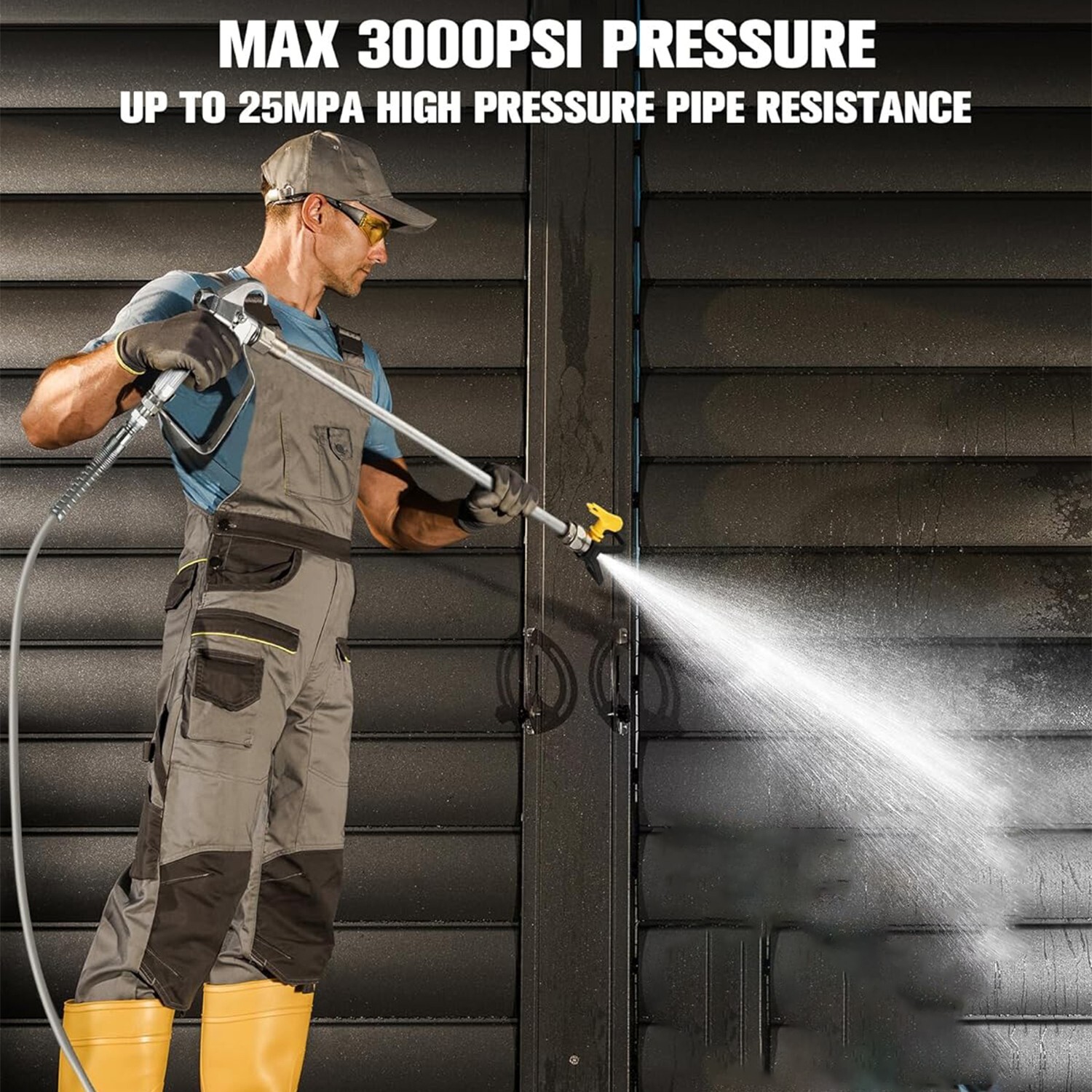 3500W Electric Airless Paint Sprayer High Efficient 3300PSI W/Extension Rod 110V