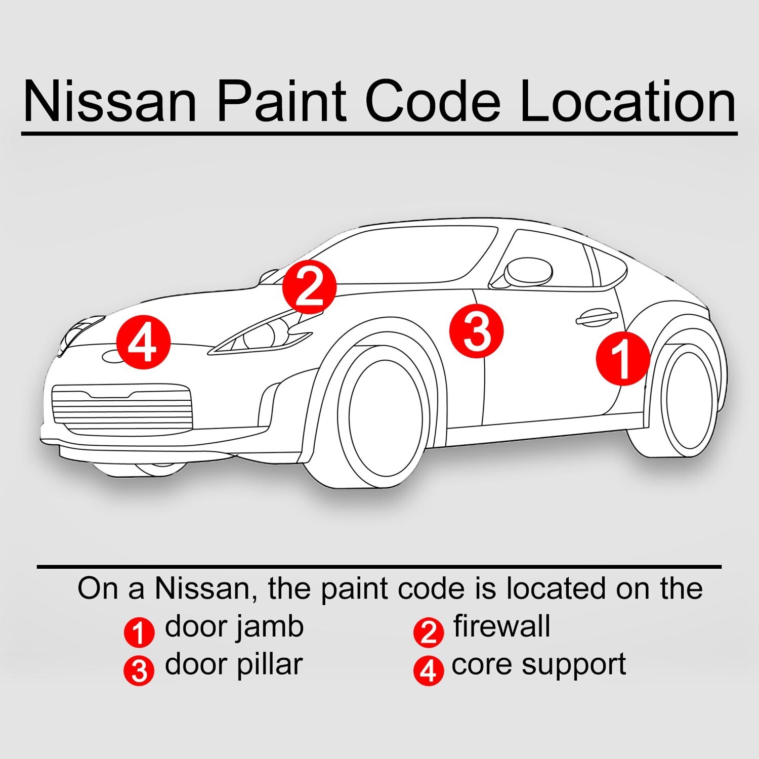Gloss Single Stage Spray Paint For Infiniti Nissan Malbec Black GAC SHIPS TODAY