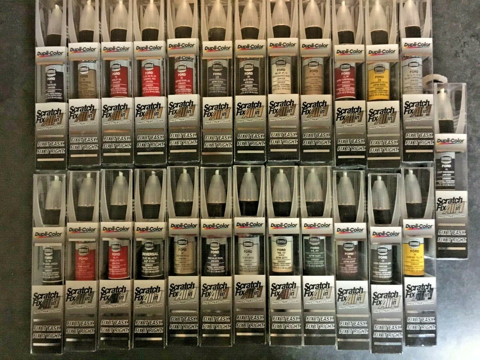 Dupli-Color FORD Scratch Fix Touch Up Paint Pen Stick All In 1, Choose Color