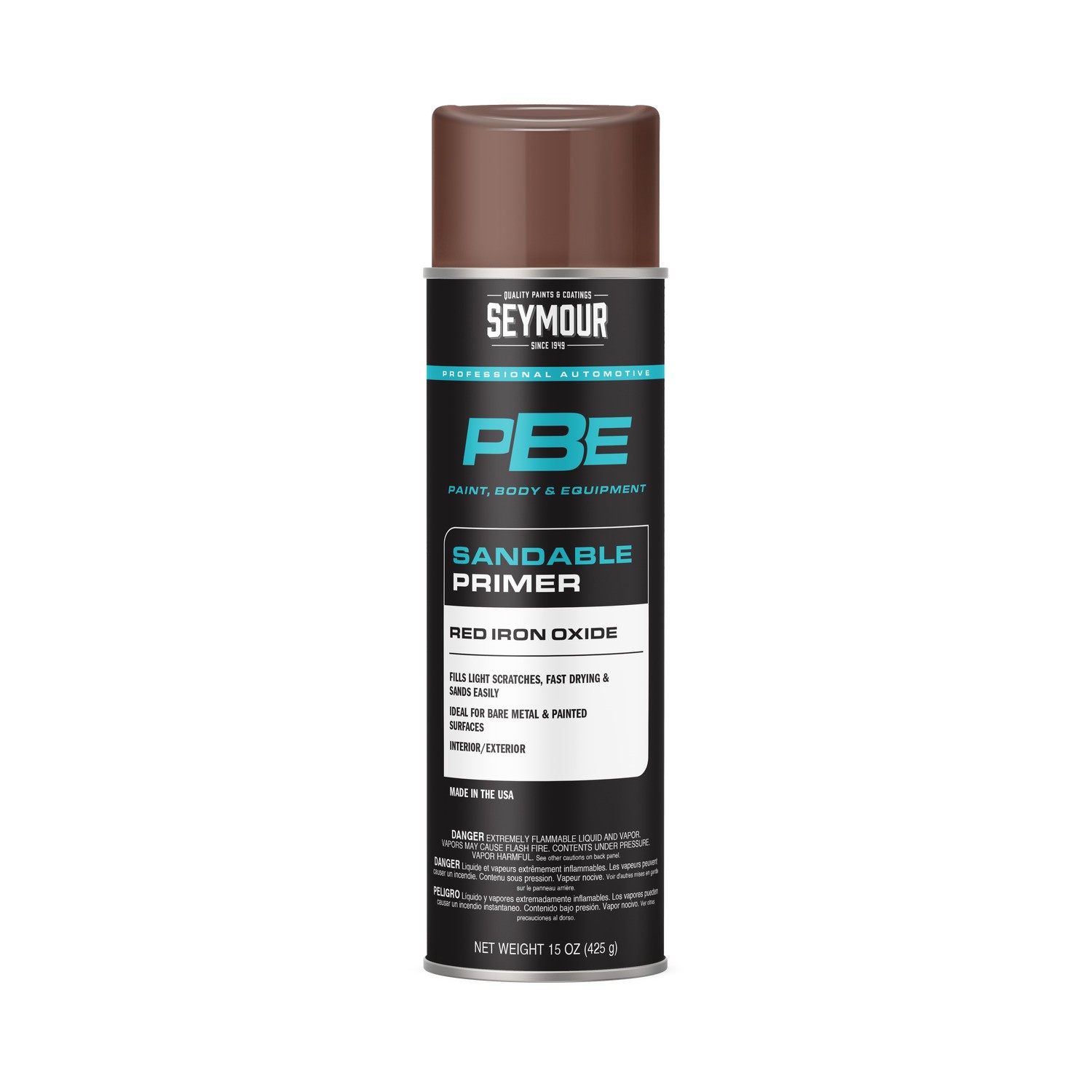 Seymour 20-1673 PBE Sandable Primer Spray PaintRed Iron Oxide (15 oz)