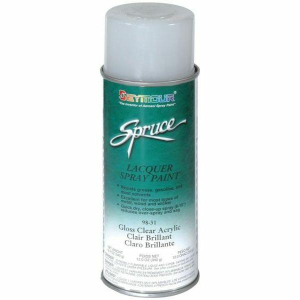 Seymour Spruce 98-31 Lacquer GLOSS CLEAR Acrylic, 16oz Aerosol Spray Can