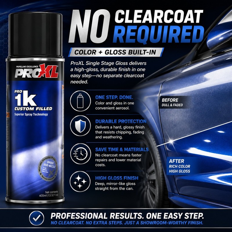 ProXL Single Stage Gloss for 1997 Ford Chrome Yellow BZ
