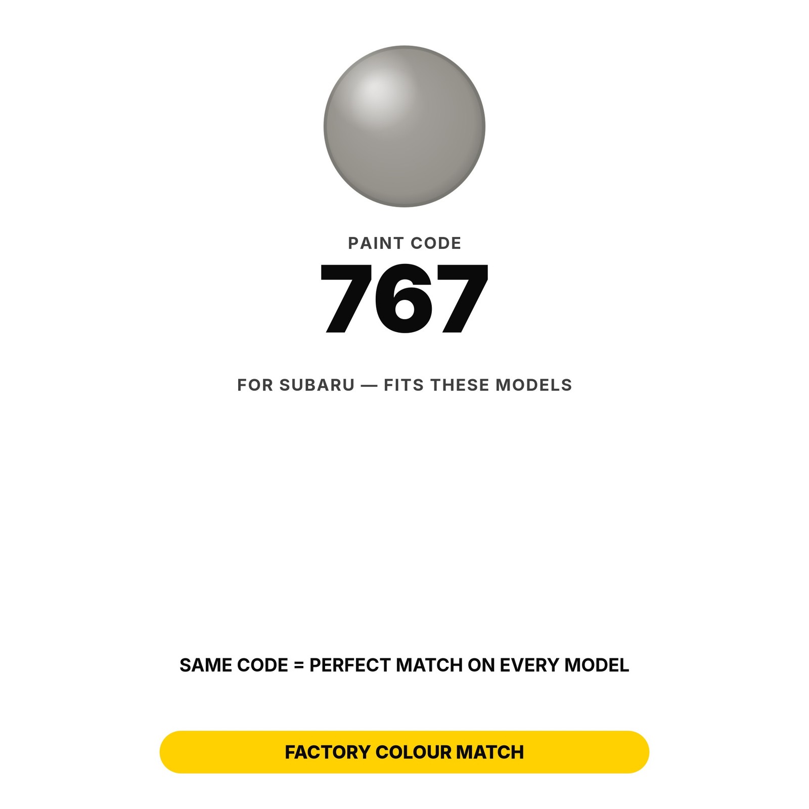Touch Up Paint For Subaru 767 Kit Exact Colour Match Auto Body Touch Up Paint