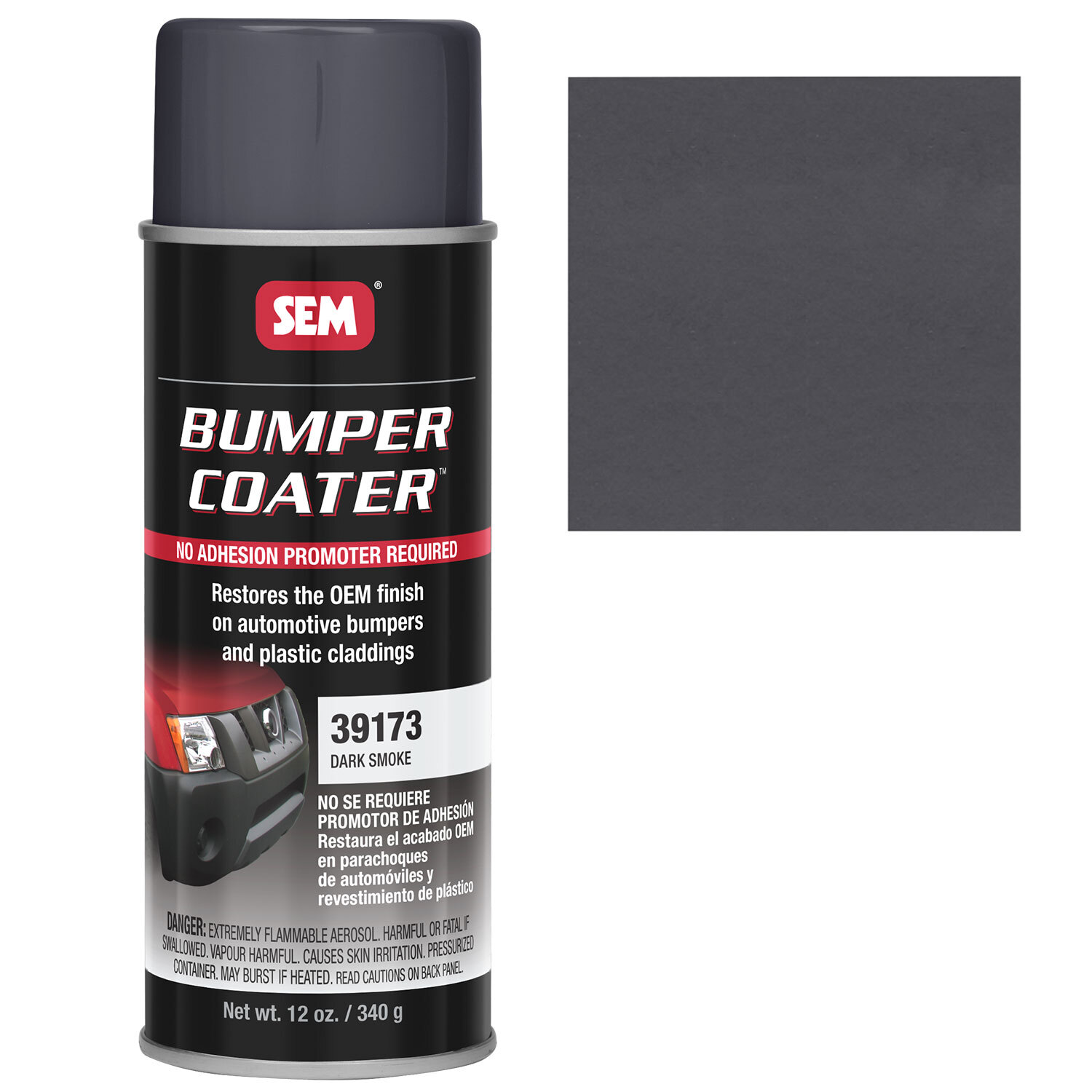 SEM 39173 Dark Smoke Bumper Coater Aerosol – 13 oz.