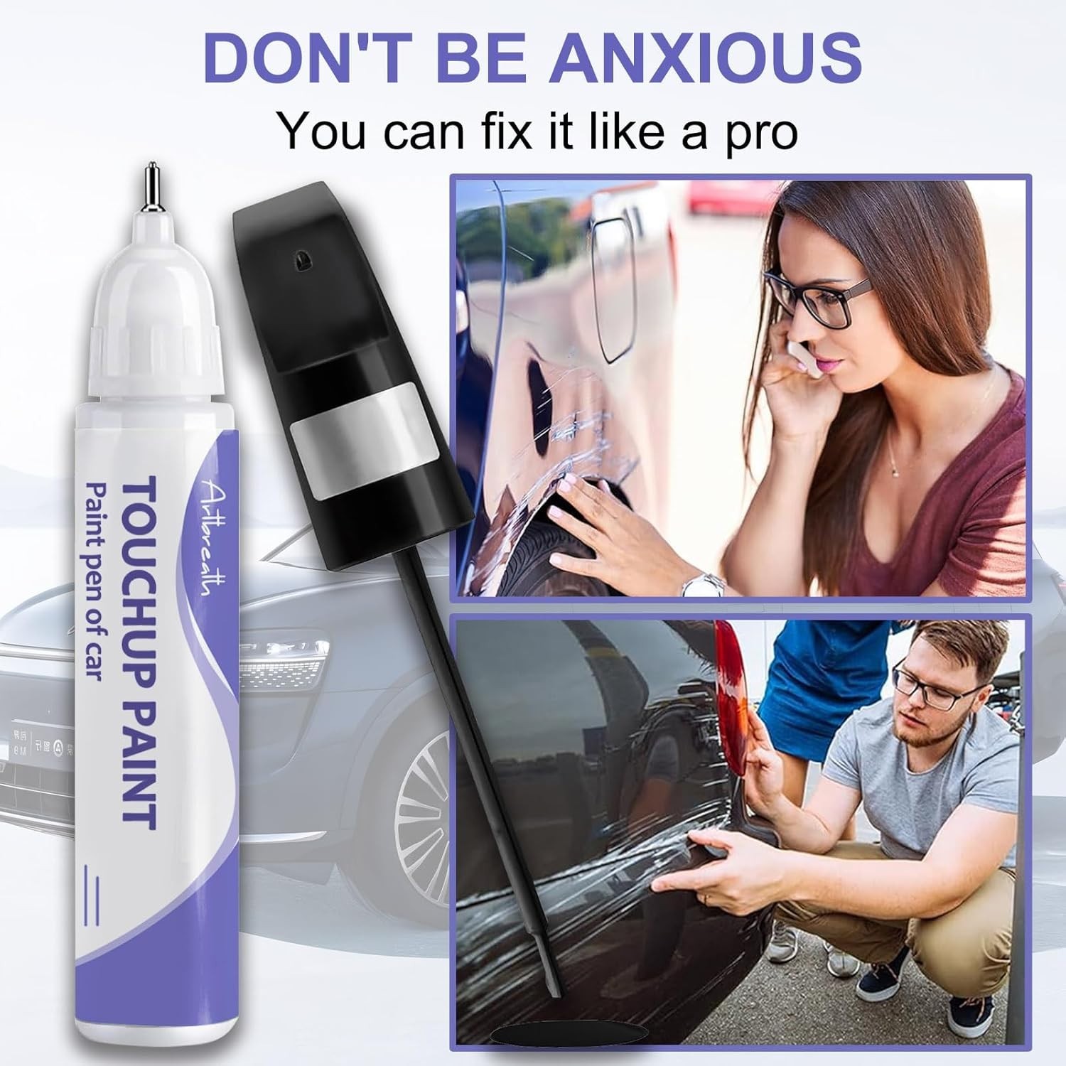 Touch up Paint for Benz Polar White (149/9149)-Exact Match–Chips and Nicks Touch