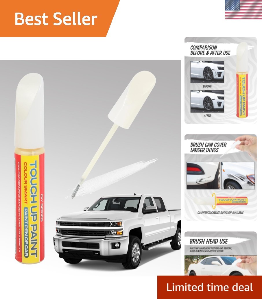 Pearl White Car Scratch Repair Pen – Easy Touch Up Paint for Auto Finishes