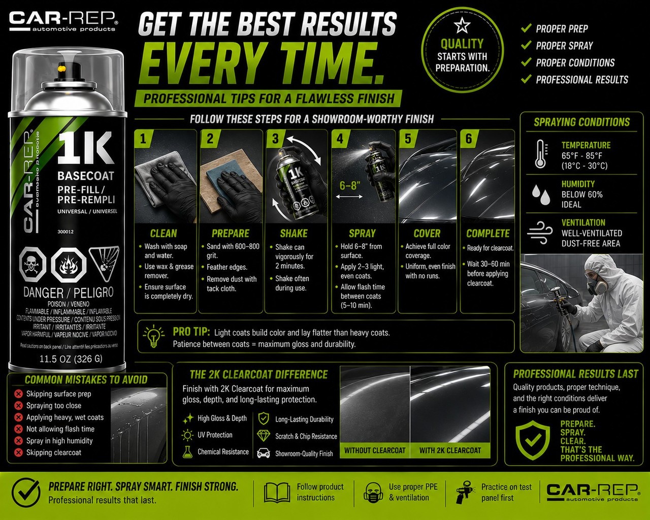 CAR-REP Basecoat Aerosol for 2000 Nissan Green DW1