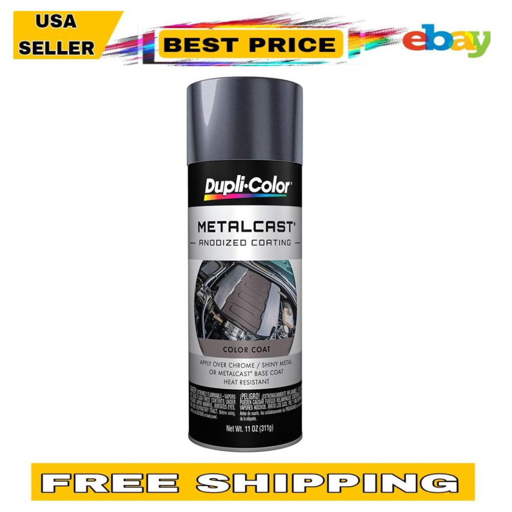Dupli-Color MC206 Metalcast Automotive Spray Paint – Black Smoke Anodized Coatin