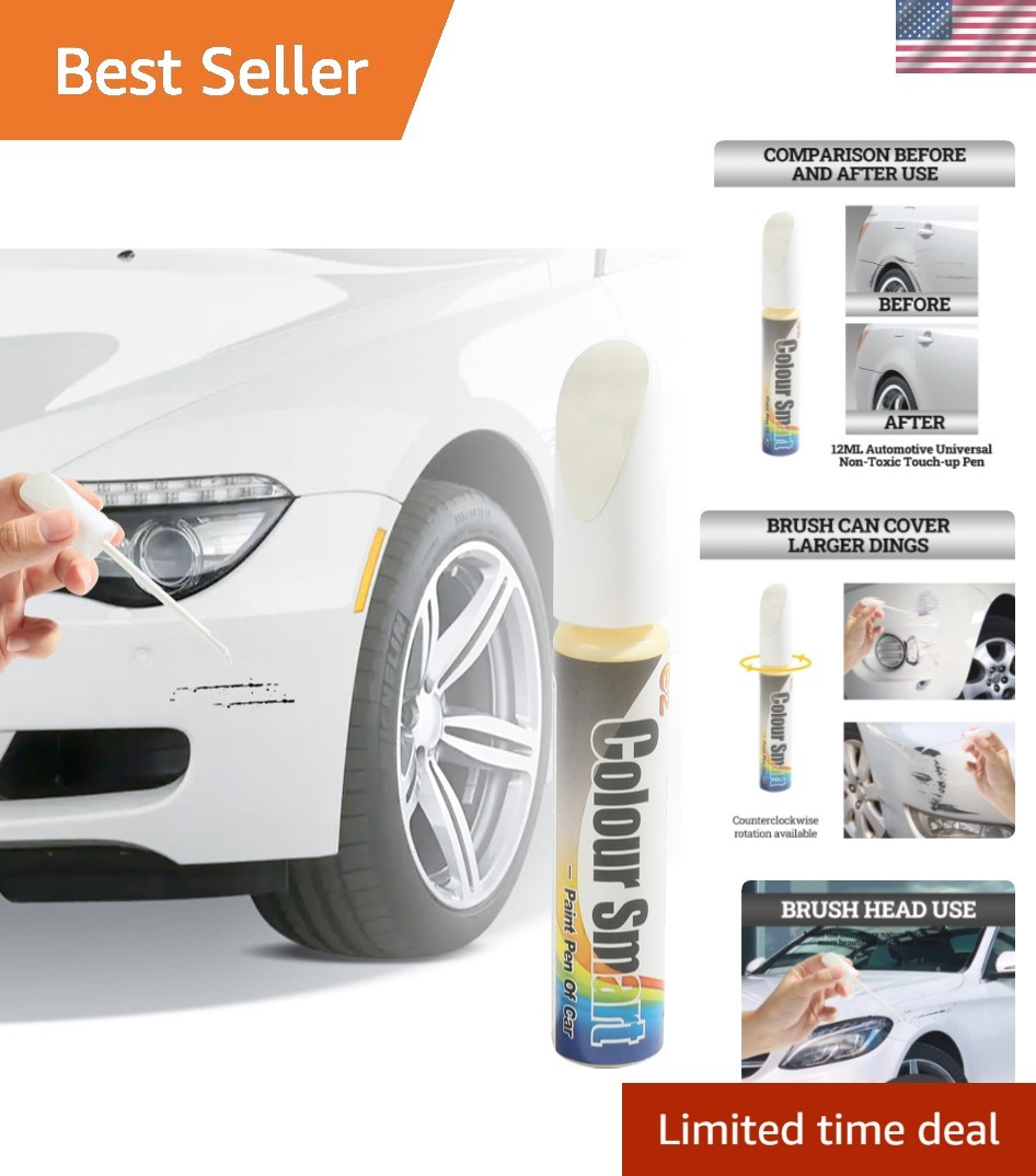 Quick & Easy Car Paint Repair Pen – Essential for Minor Scratches, 12 ml