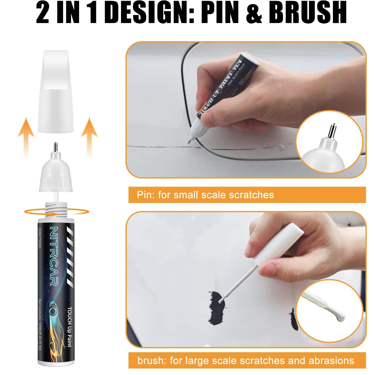 Toyota Ice Cap Super White 040 Touch Up Paint Pen Car Scratch Repair Pro Kit
