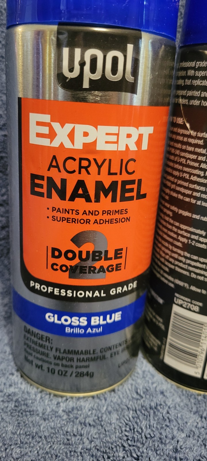 UPOL Expert Acrylic Enamel Gloss Blue Spray Paint 10 oz ea UP2708 2 For $12