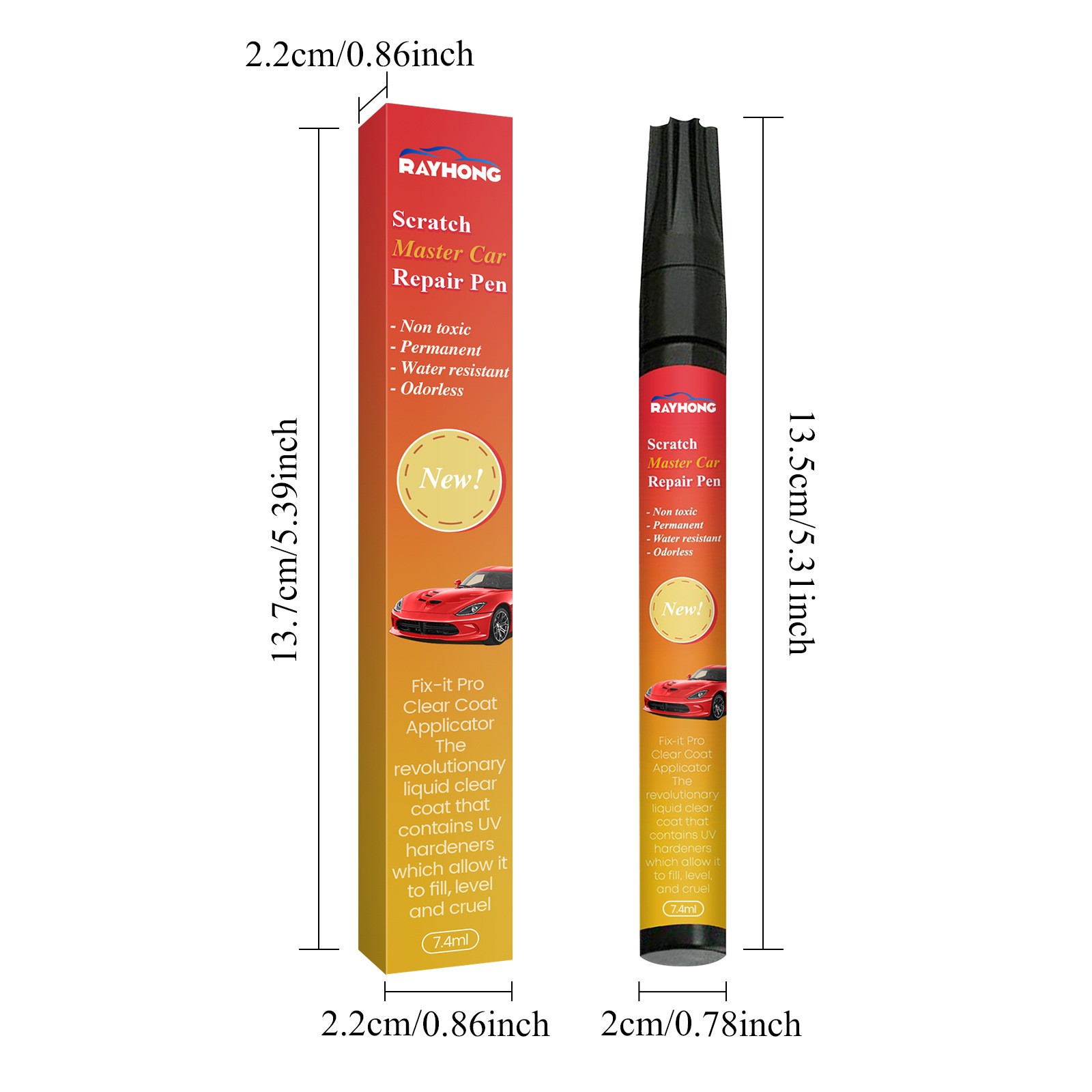 2 PCS All Cars Magic Pen for Car Scratches, Magic Car Scratch Removal Pen HOT