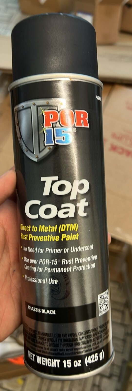 New POR 15 45918 (Chassis Black Top Coat – 14oz Aerosol Can)