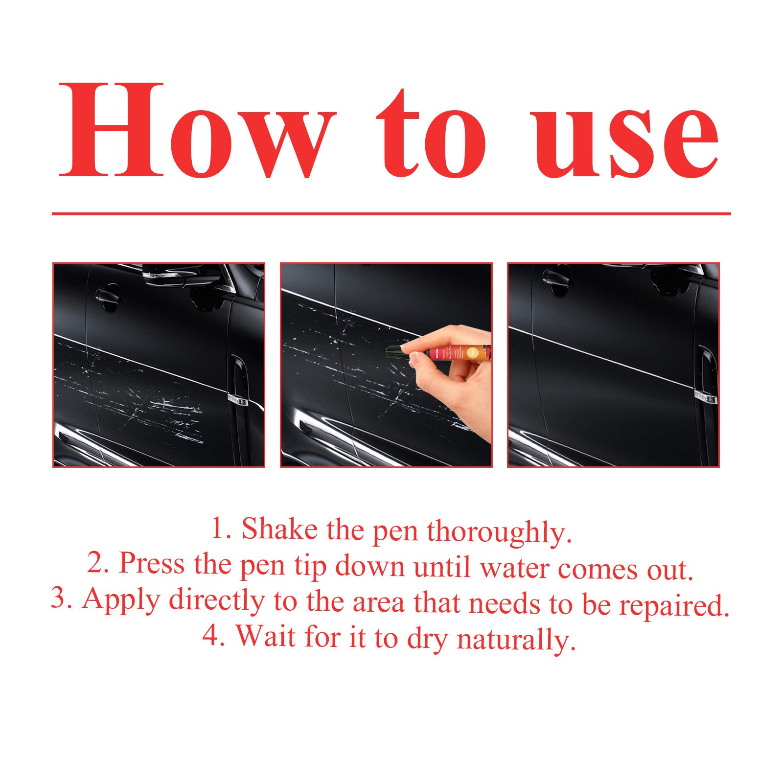 2 PCS All Cars Magic Pen for Car Scratches, Magic Car Scratch Removal Pen HOT