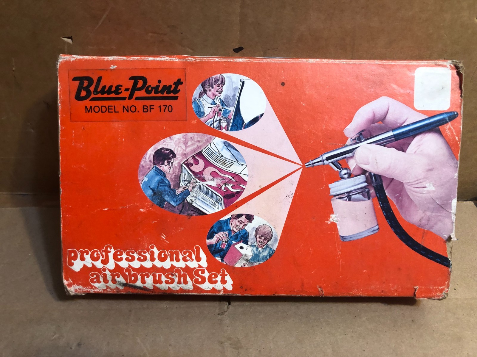 VINTAGE BLUE POINT PROFESSIONAL AIR BRUSH SET BF-170 Scale Models