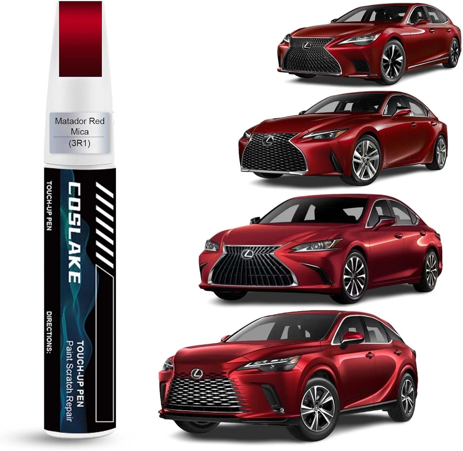 Lexus Matador Red Mica Car Touch Up Paint 12ml – Fast-Drying Scratch Repair
