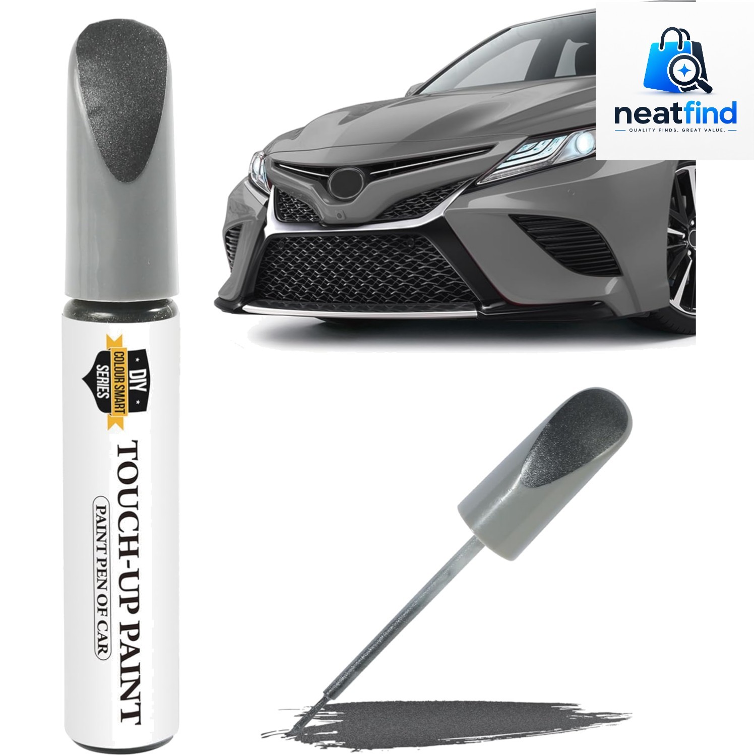 Effortless Gray Car Touch Up Paint Pen for Quick Scratch Repair – Metal Safe