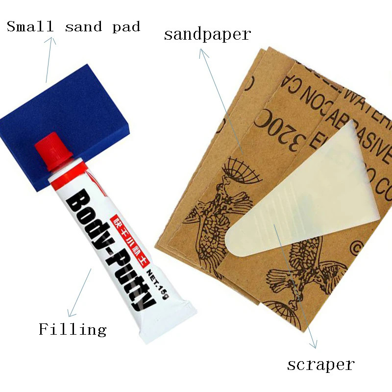 Car Scratch Repair Putty Kit Body Filler Paint Touch Up Tool Set
