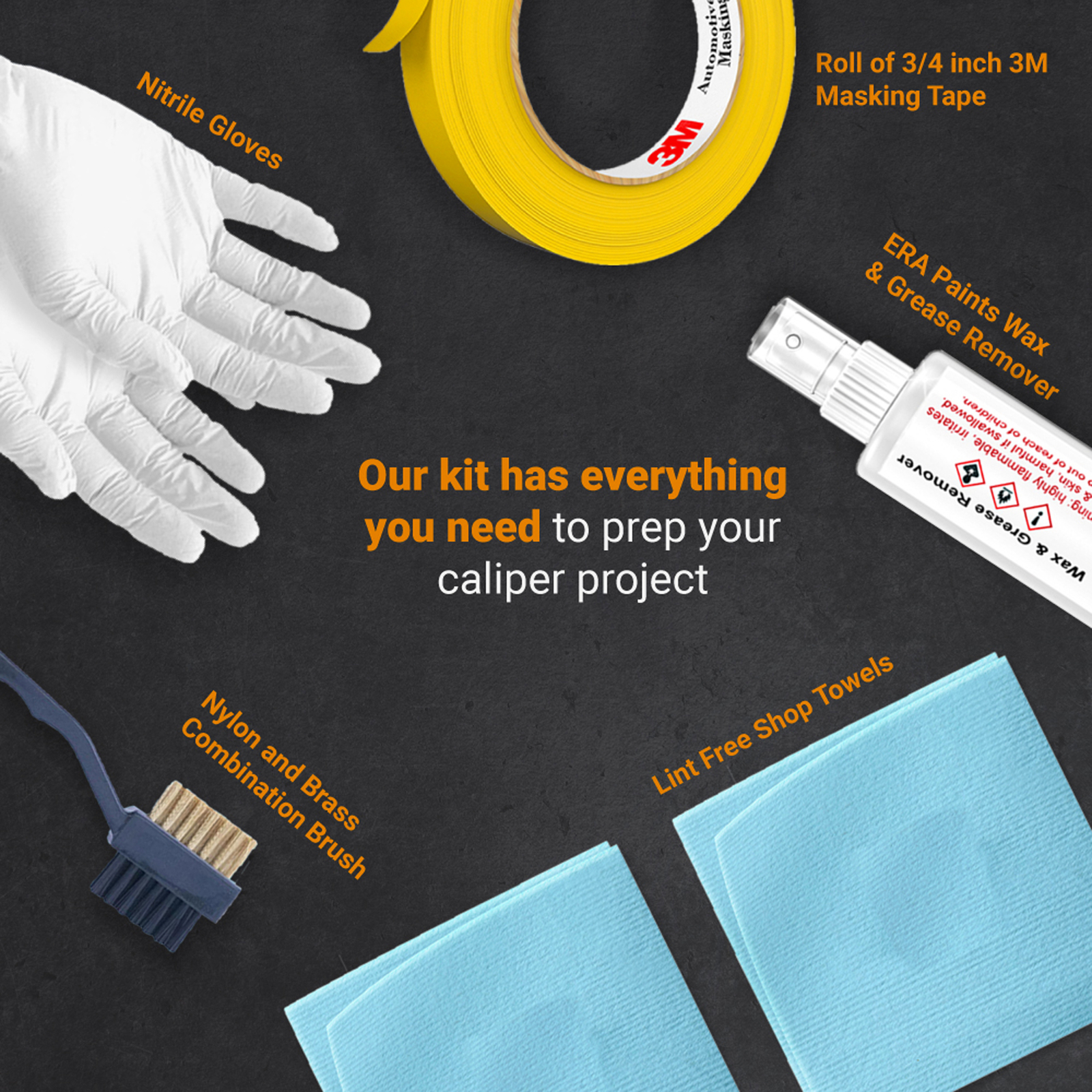 ERA Paints 2K Aerosol Brake Caliper Paint Hi-Temp Resistance, Extreme Durability