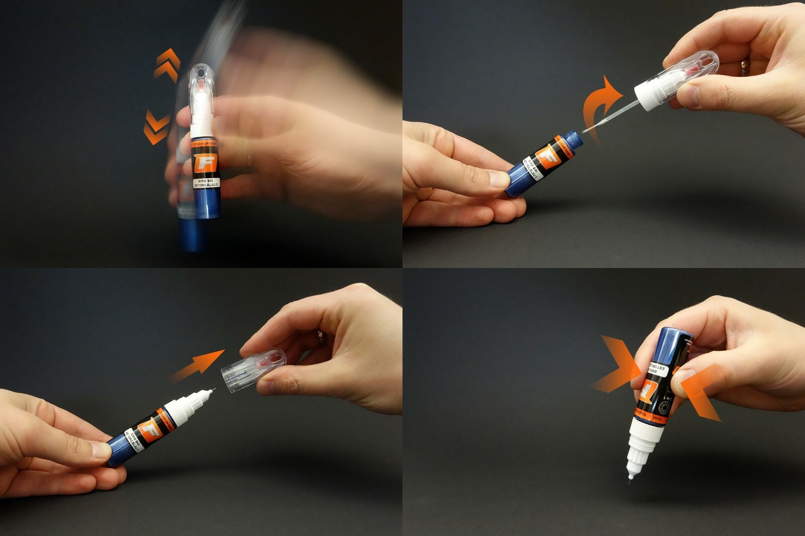 Car touch up paint for LEXUS | 8X5 | DEEP BLUE MC | Pen Brush Needle Kit