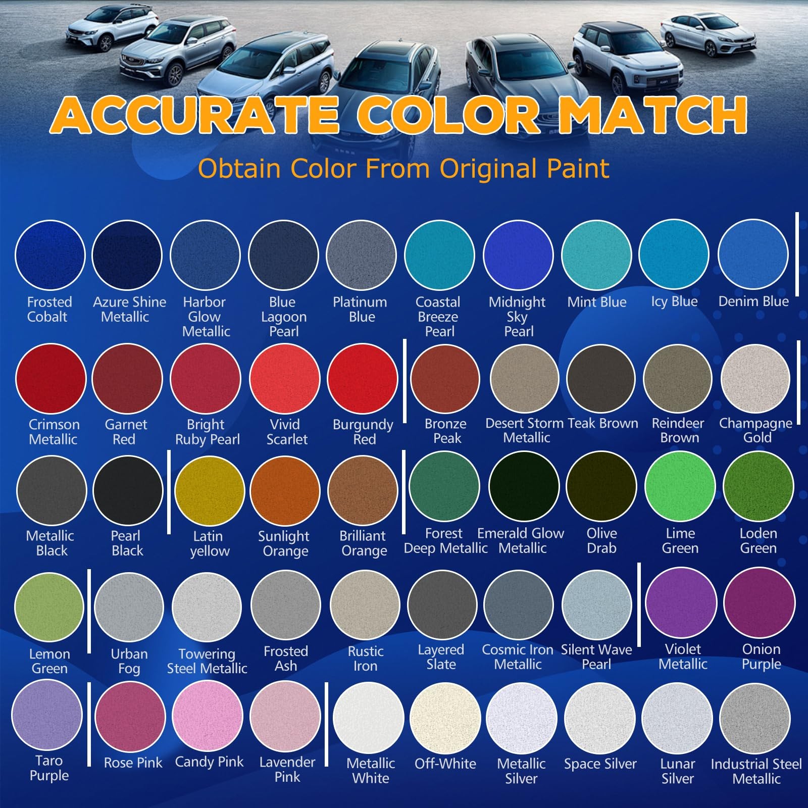 Grey Touch Up Paint for Cars, 0.42 Fl Oz (Pack of 1), Towering Steel Metallic