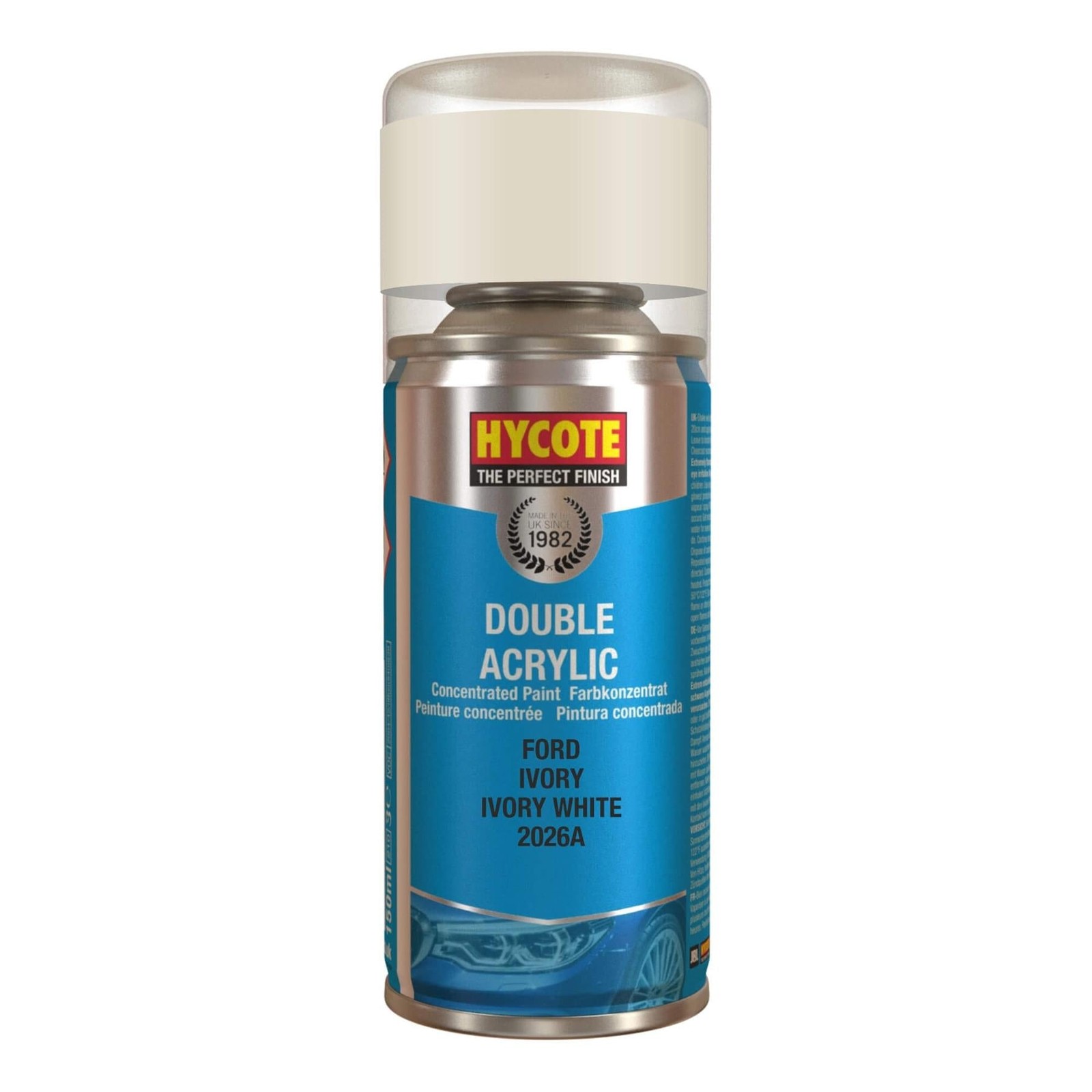 Hycote Ford Ivory Double Acrylic Spray Paint 150Ml Xdfd602