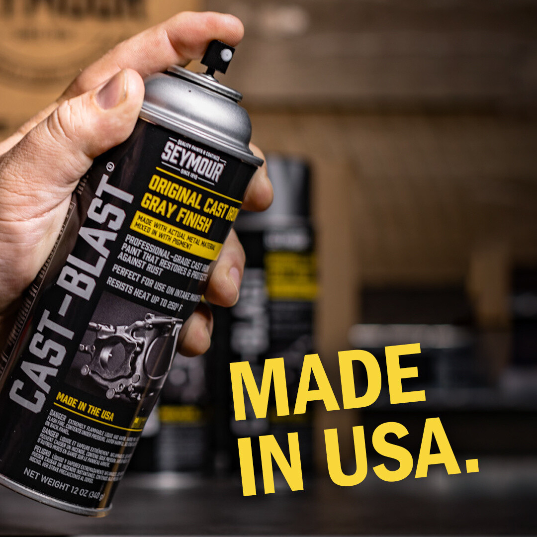 Seymour CA16-48 Cast-Blast Specialty Coating with Metal Paste in 12 OZ