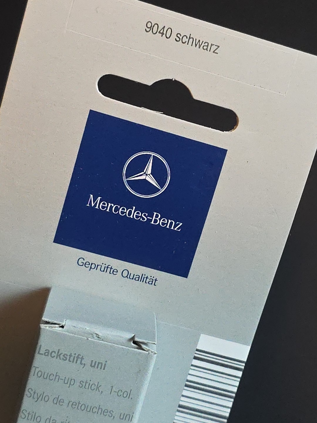 Mercedes-Benz Genuine Touch-Up Paint Stick Black, Schwarz 9040 Color OE 12ml 0.4