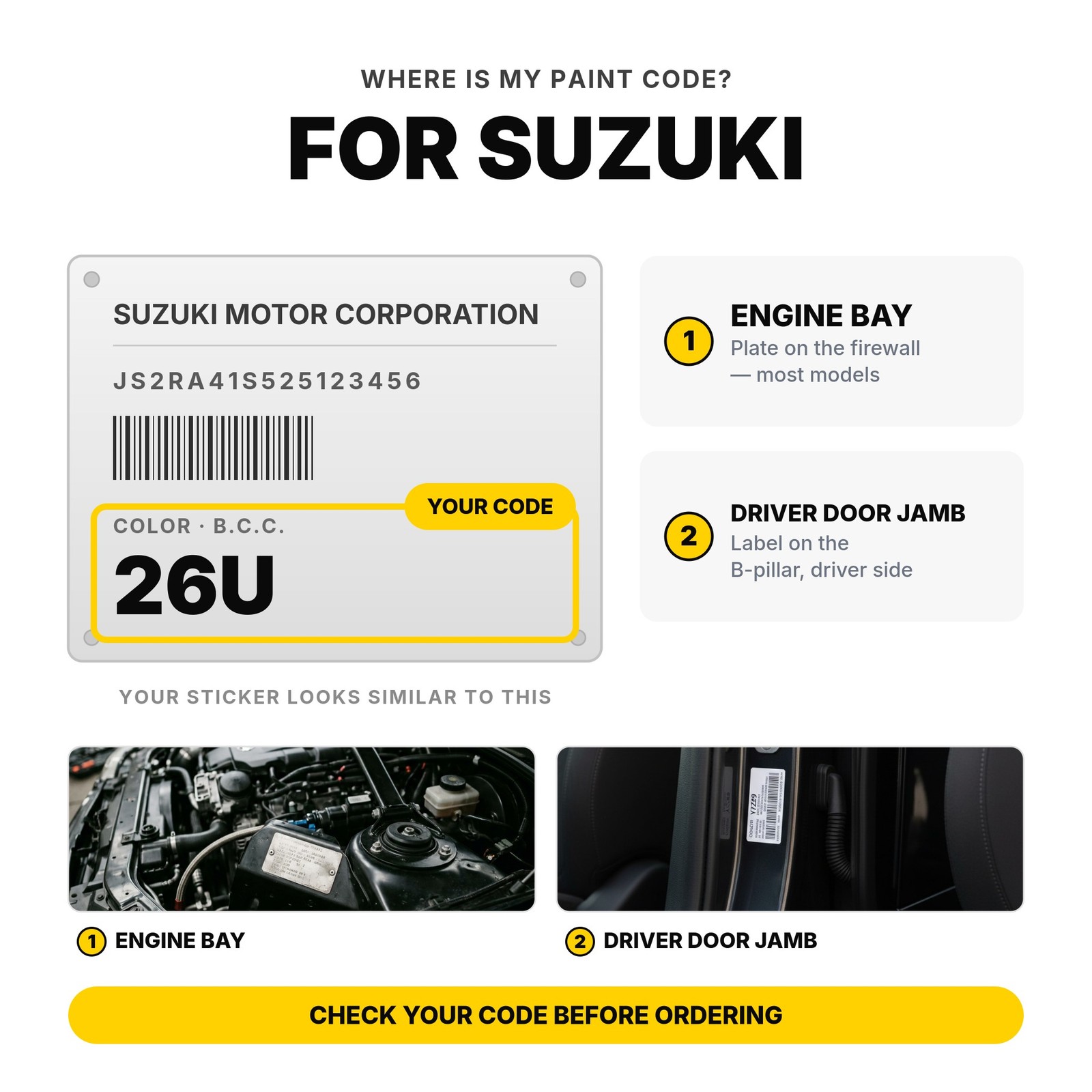 Touch Up Paint For Suzuki XL-7 ZLF Switchblade Silver Full Kit Dent Paint Fix