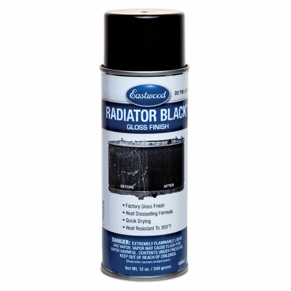 Eastwood Radiator Black Gloss Paint Aerosol Spray 12oz Touchup And Spray Paint