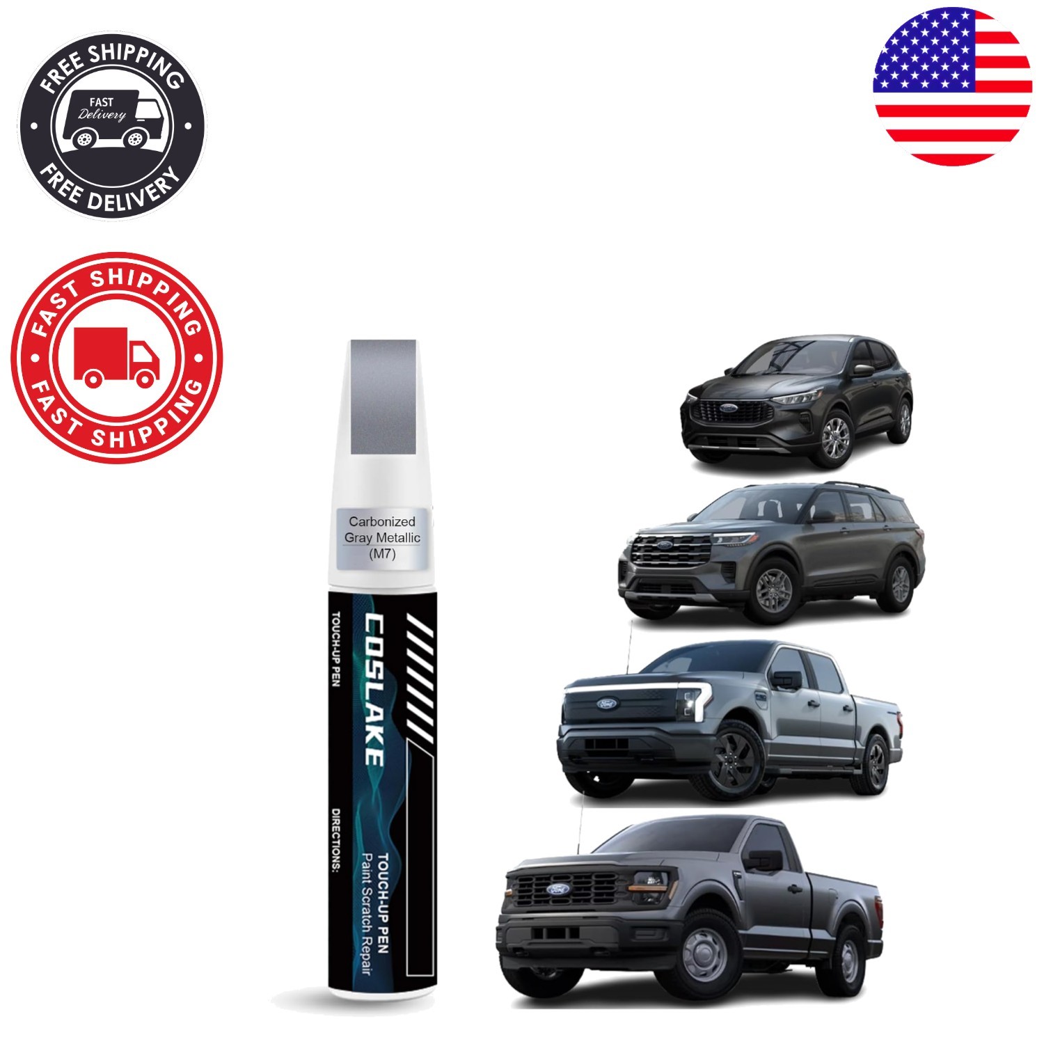 Waterproof Carbonized Gray Touch Up Paint for Ford Super Duty – 12ml Repair Kit
