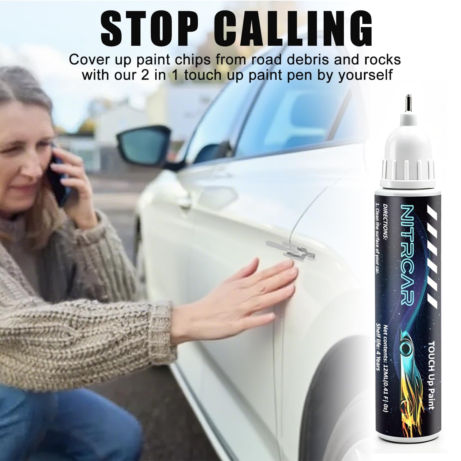Toyota Ice Cap Super White 040 Touch Up Paint Pen Car Scratch Repair Pro Kit