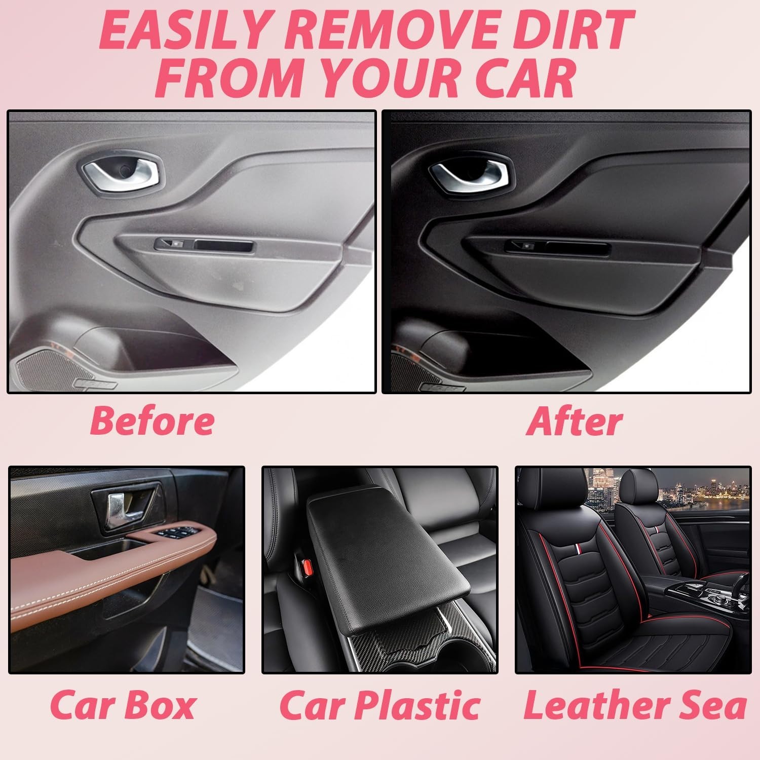 All-Purpose Car Interior Cleaner Spray – Fast-Drying, No-Rinse Detailer for Dash