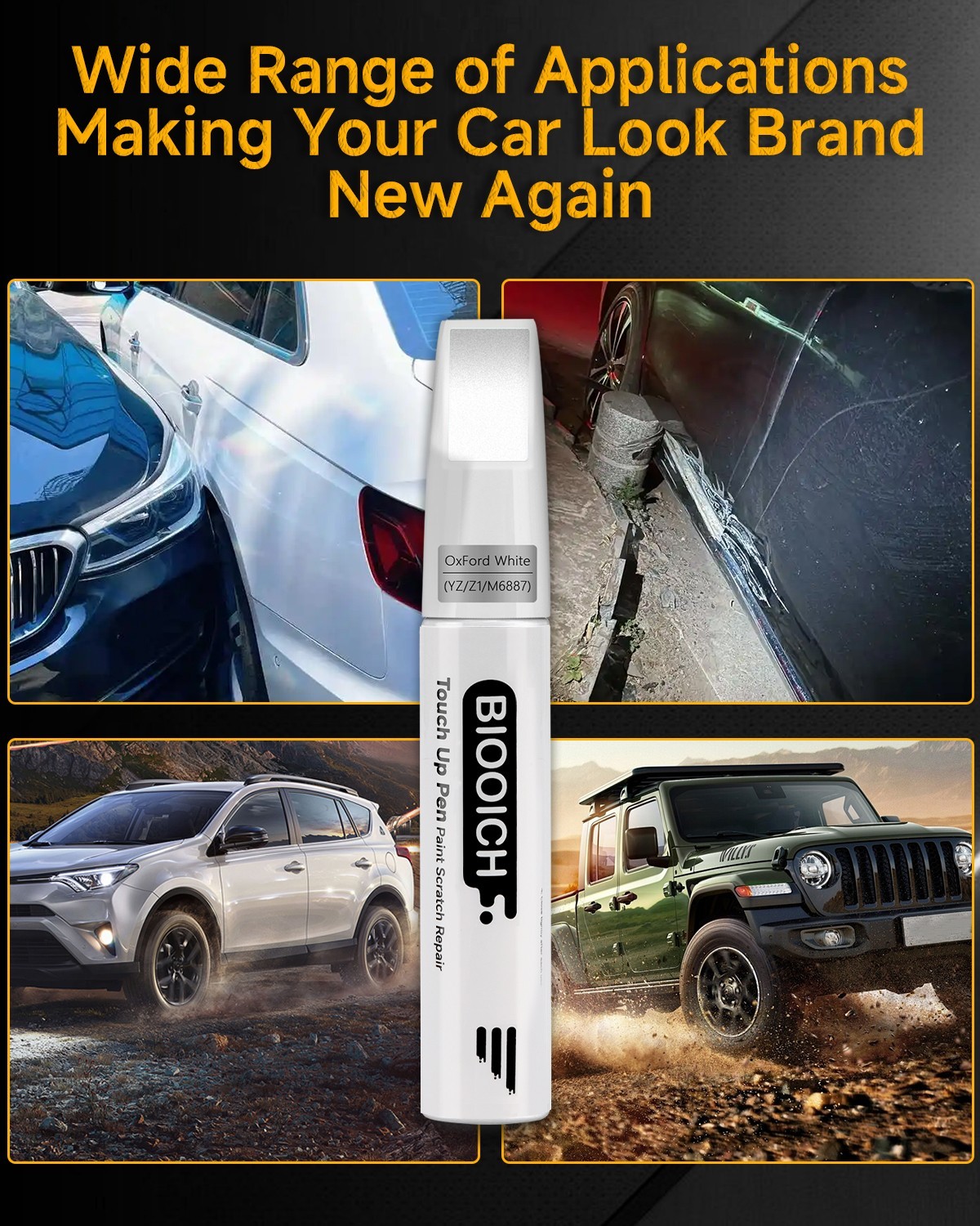 BIOOICH Touch Up Paint Pen for Subaru Repair Car Chip and Scratch Color Match