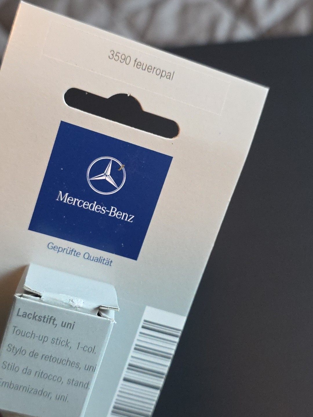 Mercedes-Benz Genuine Touch-Up Paint Stick Red, Feueropal 3590 Color OE 12ml 0.4