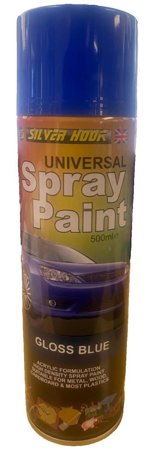 SILVERHOOK GLOSS BLUE SPRAY PAINT 500ML
