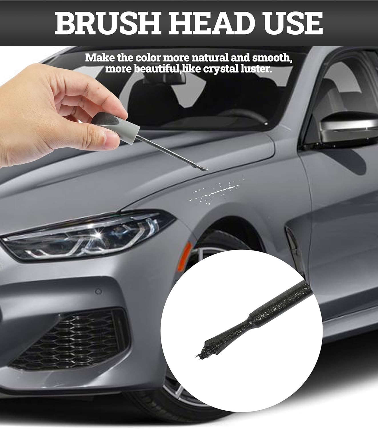 Professional Automotive Scratch Repair Pen – Glossy Gray for Metal Surfaces