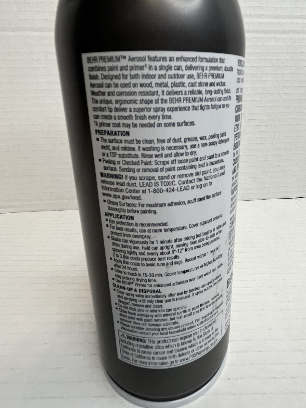 BEHR PREMIUM Rose Gold Satin #SP-210 Interior Exterior Metallic Spray Paint 11oz