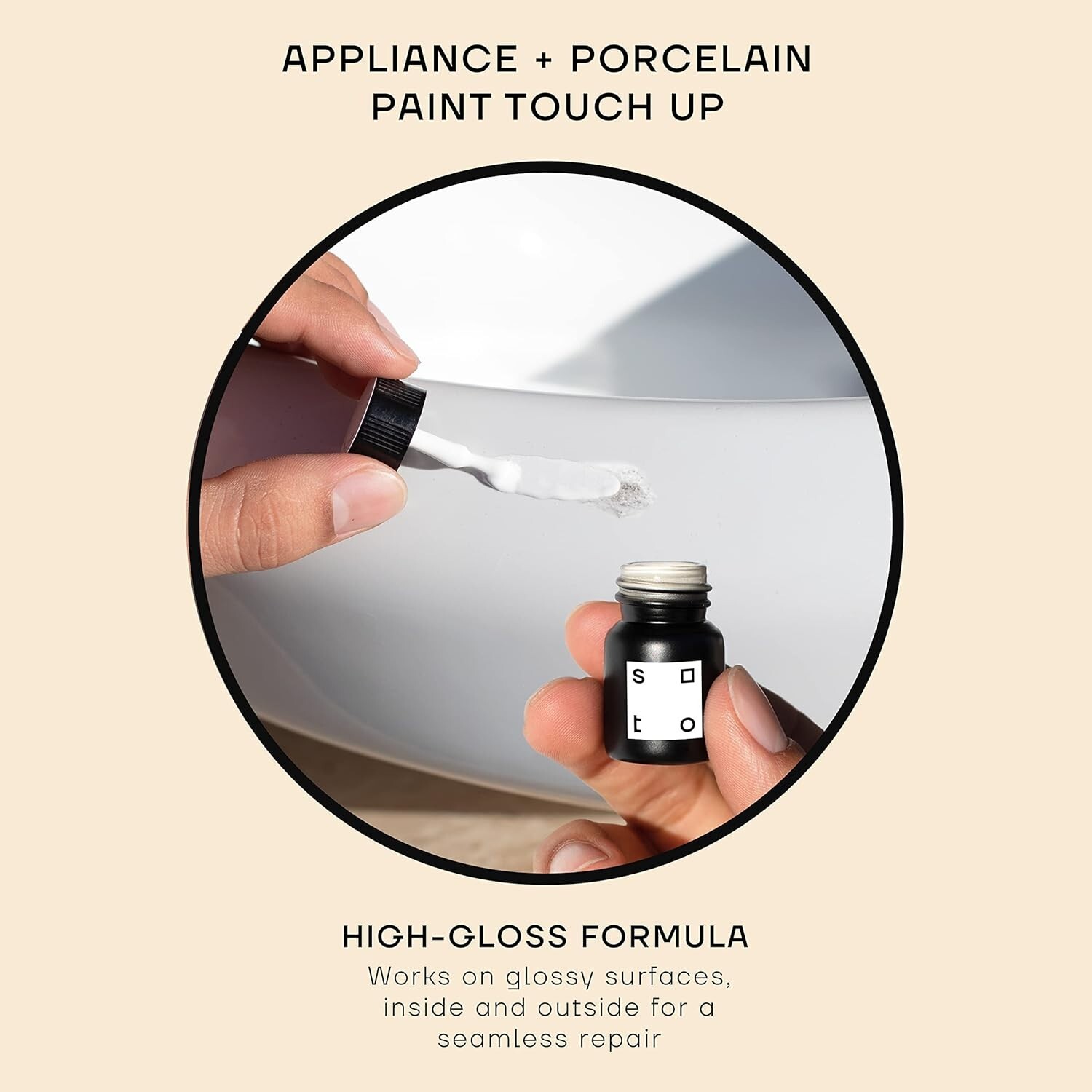 Stain Resistant High-Gloss Touch-Up Paint for Kitchens – No. 01 Perfect White