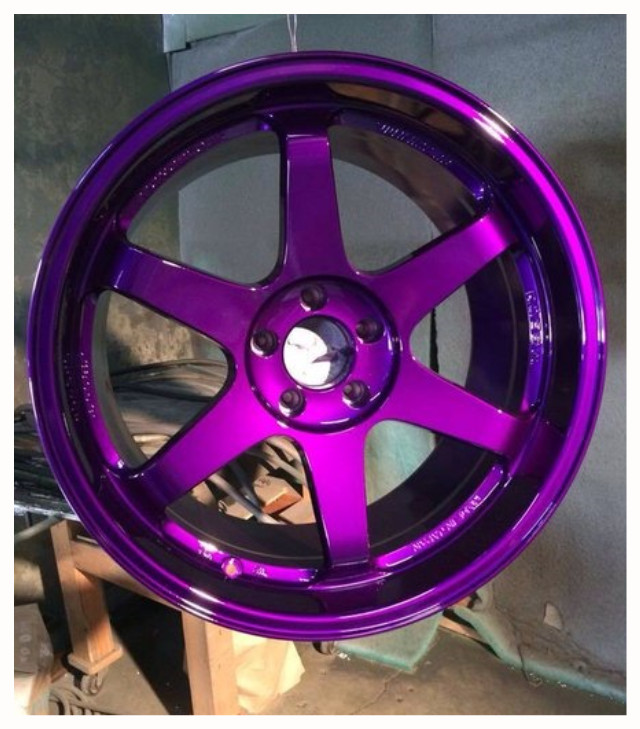 Metallic Purple Wheels Spray Paint Rim Steel Aluminum Chrome +Primer Coating 3PK